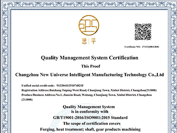 Quality Management system certification in English